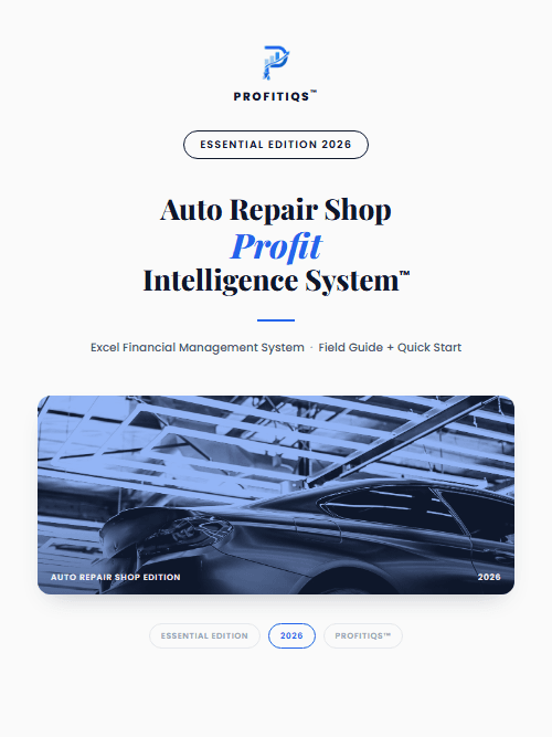 Auto Repair Shop Profit Intelligence System — Essential cover