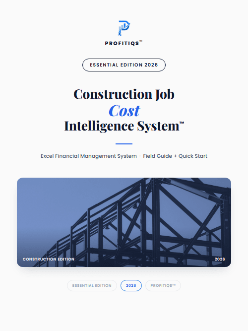 Construction Job Cost Intelligence System — Essential cover