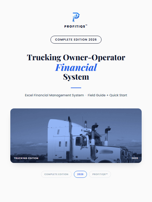 Trucking Owner-Operator Financial System cover
