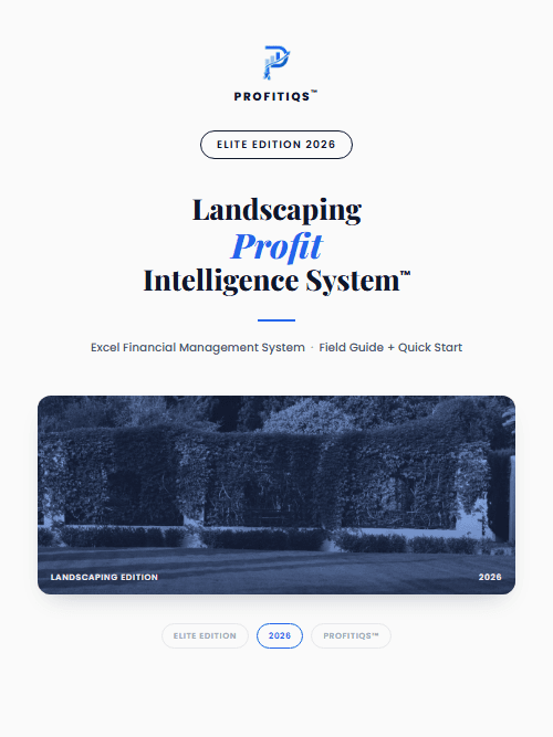 Landscaping Profit Intelligence System — Elite cover